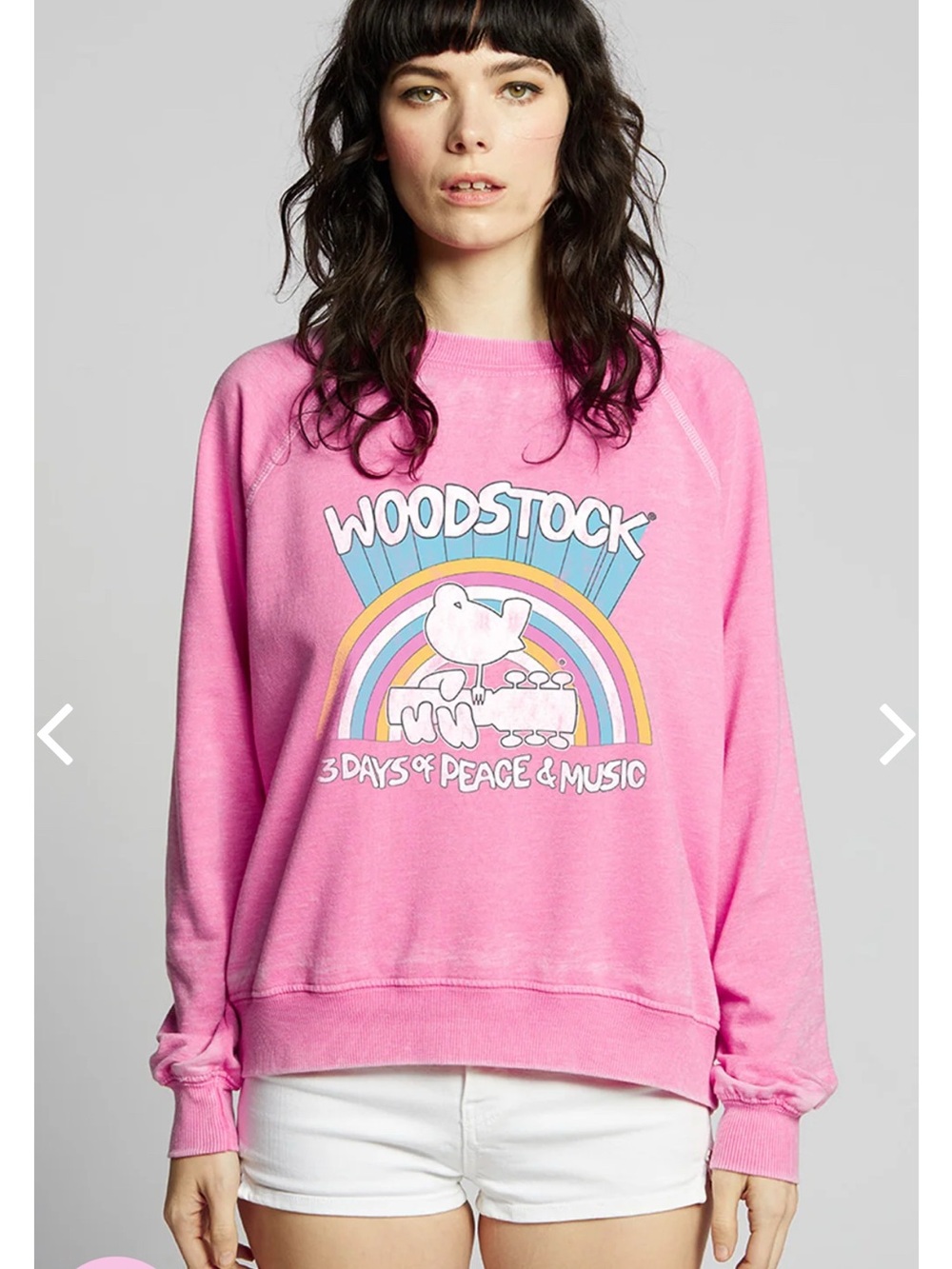 Recycled Karma Woodstock 3 Days of Peace & Music Sweatshirt size S NWOT